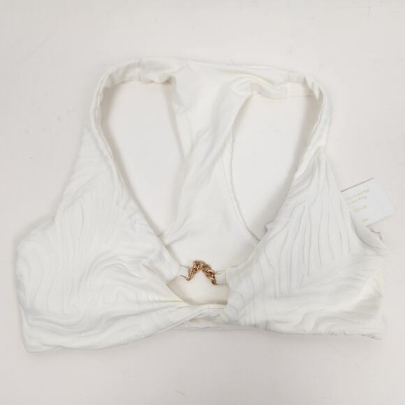L*Space Jaylo Bikini Top in Cream Racerback Size XS NWT - Picture 3 of 7
